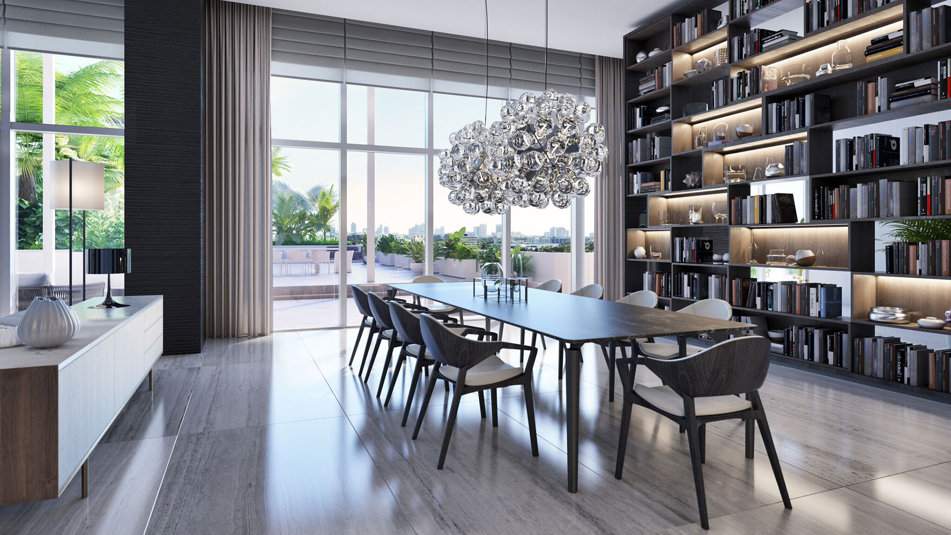 The Ritz-Carlton Residences, Miami Beach Penthouse Dining Room