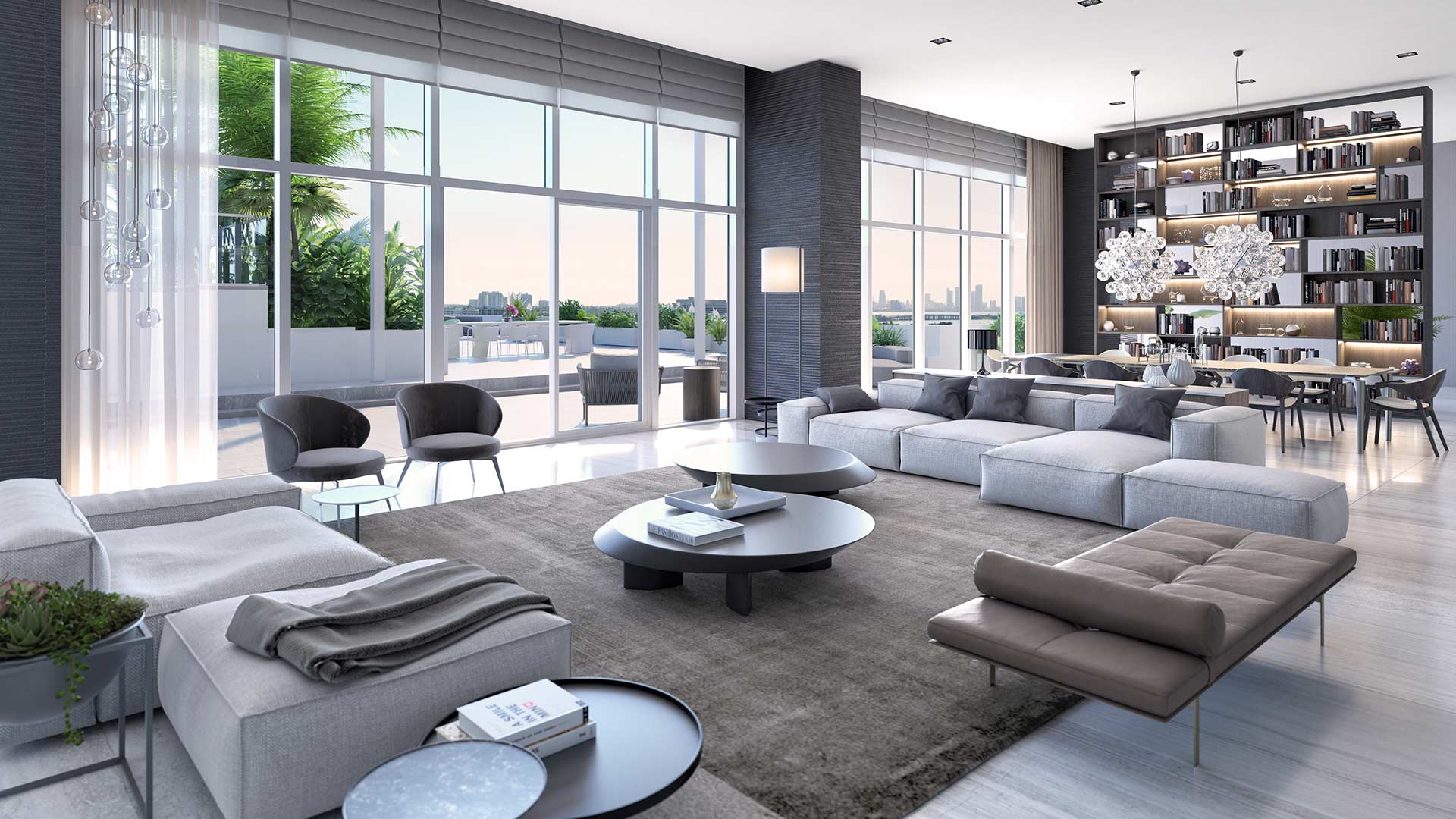 The Ritz-Carlton Residences, Miami Beach Penthouse Living Area